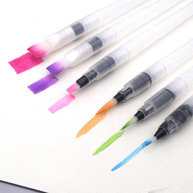 6pcs Water Pens Water soluble Colored Pencils