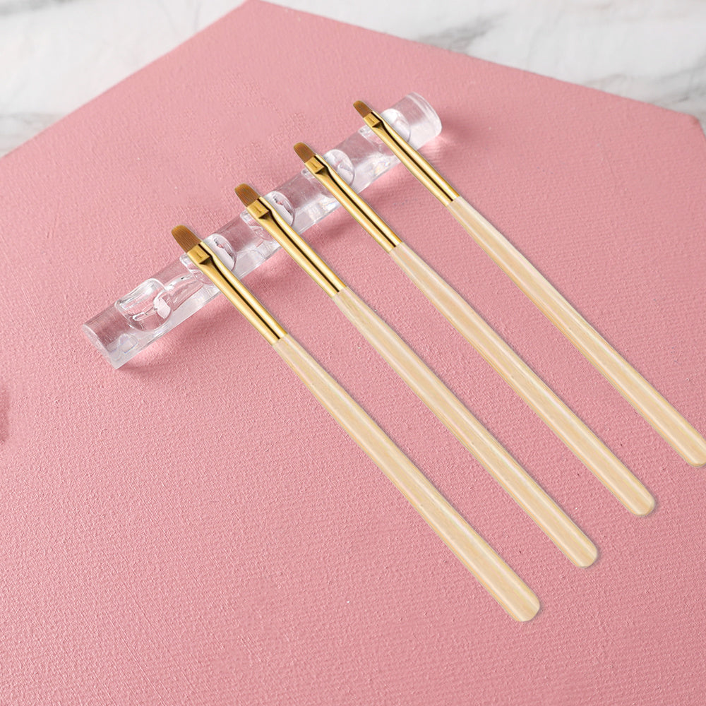 5 Slot Transparent Brush Rack Acrylic Display Holder