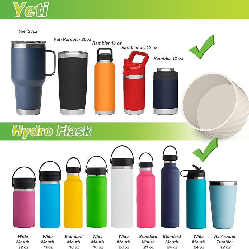 Silicone Cup Cover For 20Oz 30Oz 40Oz Tumbler Reusable Non-slip Cup Bottom Cover
