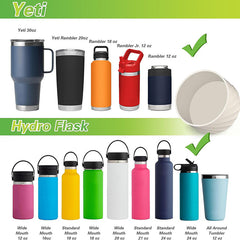 Silicone Cup Cover For 20Oz 30Oz 40Oz Tumbler Reusable Non-slip Cup Bottom Cover