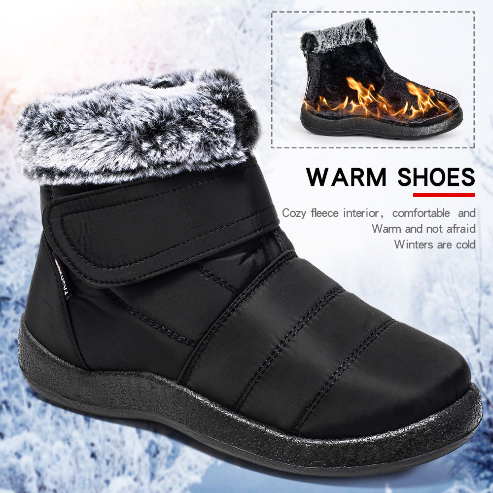 Women's Waterproof Snow Boots Fleece Lining Thermal Ankle Boots
