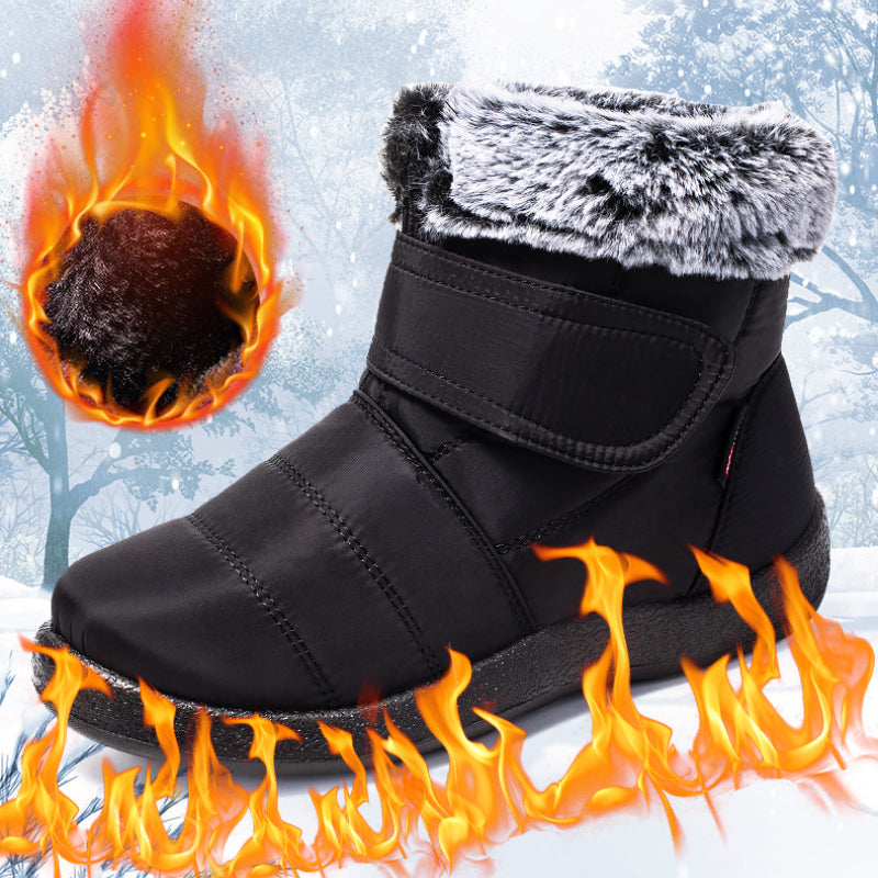 Women's Waterproof Snow Boots Fleece Lining Thermal Ankle Boots