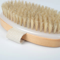 2pcs Wooden Bath Body Brush Natural Bristle Soft Scrubber