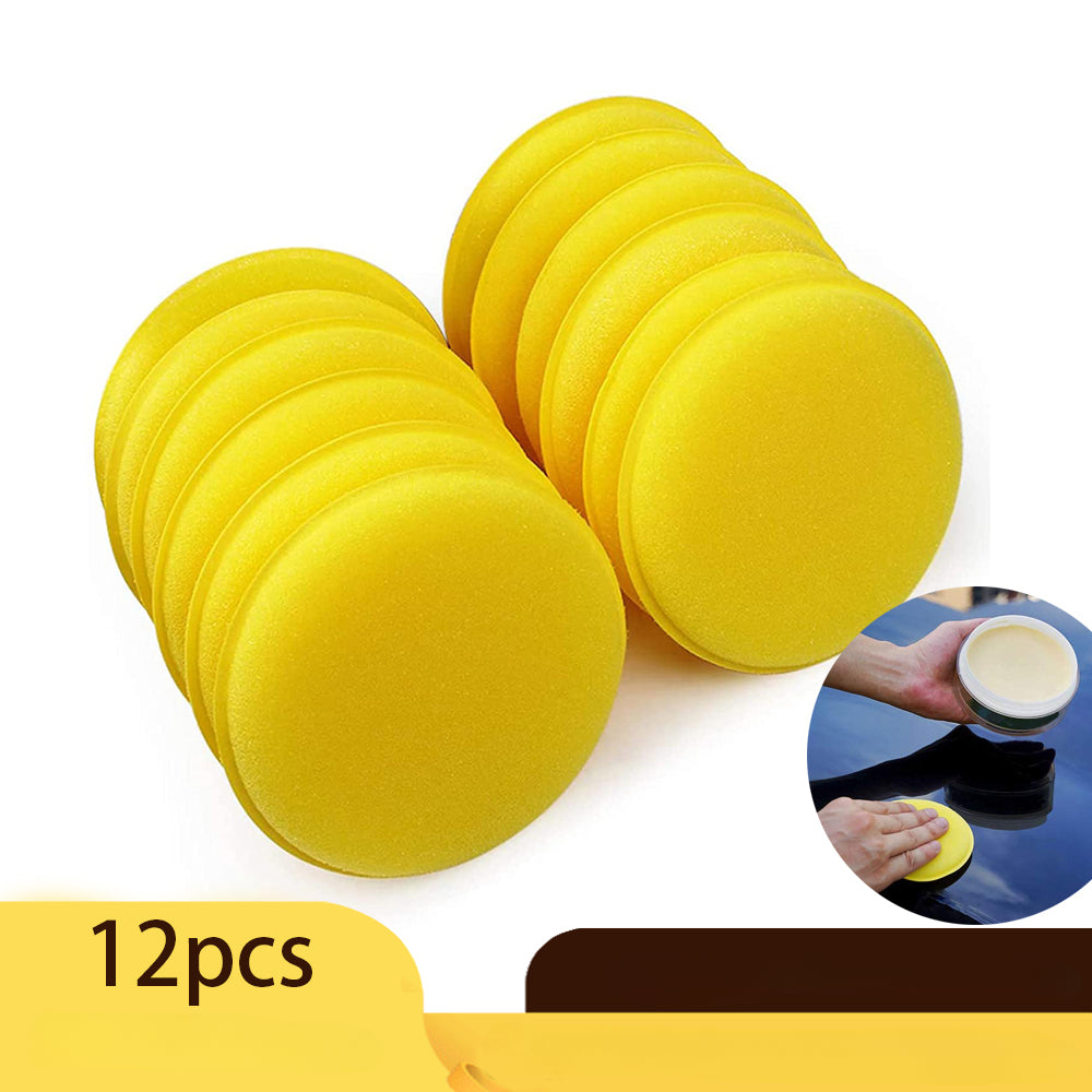12pcs Car Foam Wax Applicator Pad with Microfiber Towel