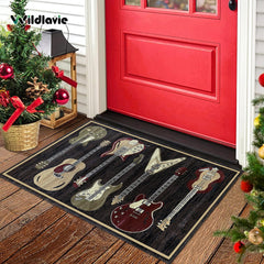Guitar Music Door Mat Area Rugs 39x59 Floor Mats Soft Non Slip