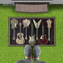 Guitar Music Door Mat Area Rugs 39x59 Floor Mats Soft Non Slip