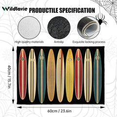 Indoor Doormat Floor Door Mats Summer Theme Non Slip Soft Bath Rug Surfboards