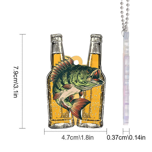 Colorful Fish Bait Backpack Pendant - Camping Decoration