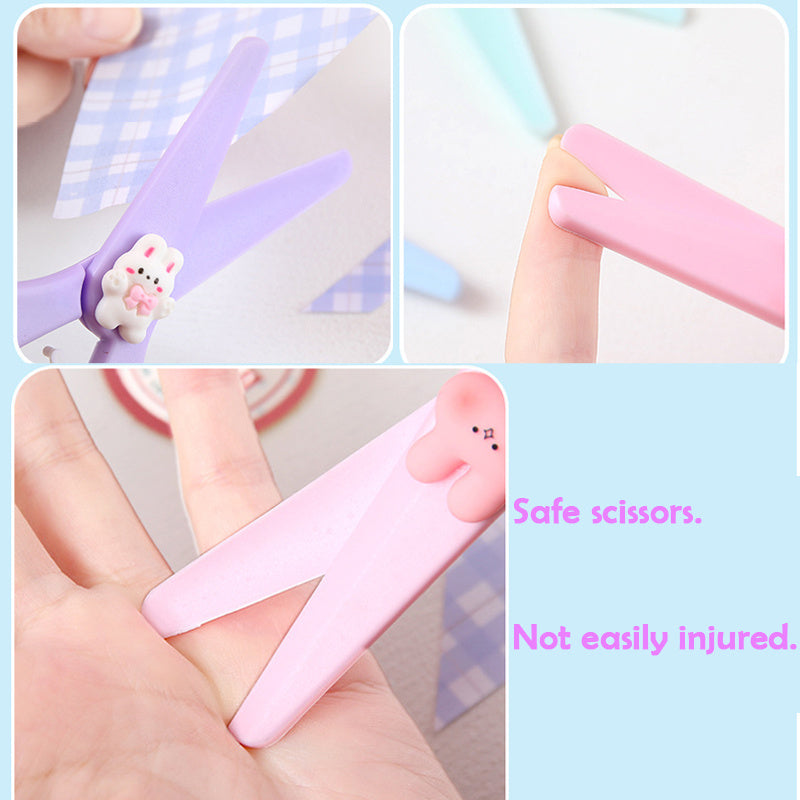 Safety Scissors for Kids Craft - Animal Design Plastic Scissors