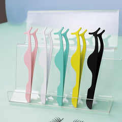 5 Pcs Eyelash Applicator Lash Tweezers For Eyelashes