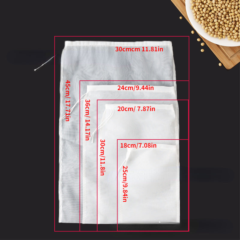 Soy Milk Filter Bag Gauze Fine Kitchen Household Juice Wine Filter Bag