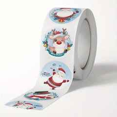 500pcs Cartoon Merry Christmas Santa Sticker Xmas Envelop Seals