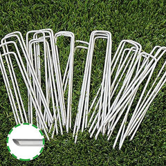 50pcs Heavy Duty U Shaped Garden Stakes for Weed Fabric & Tents