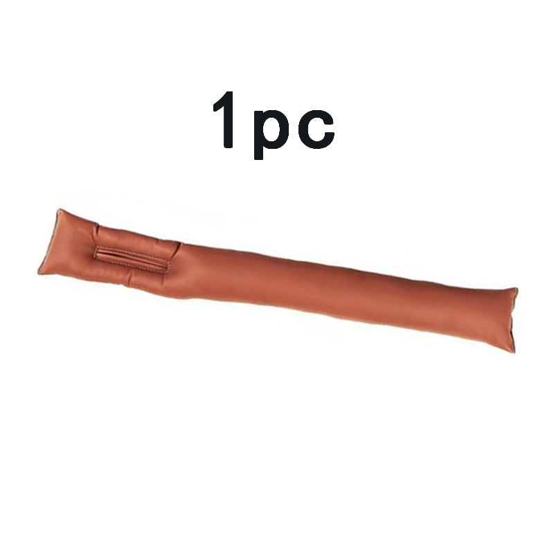 1pc Car Seat Gap Strips PU Leather Filler Side Leak-proof Spacer