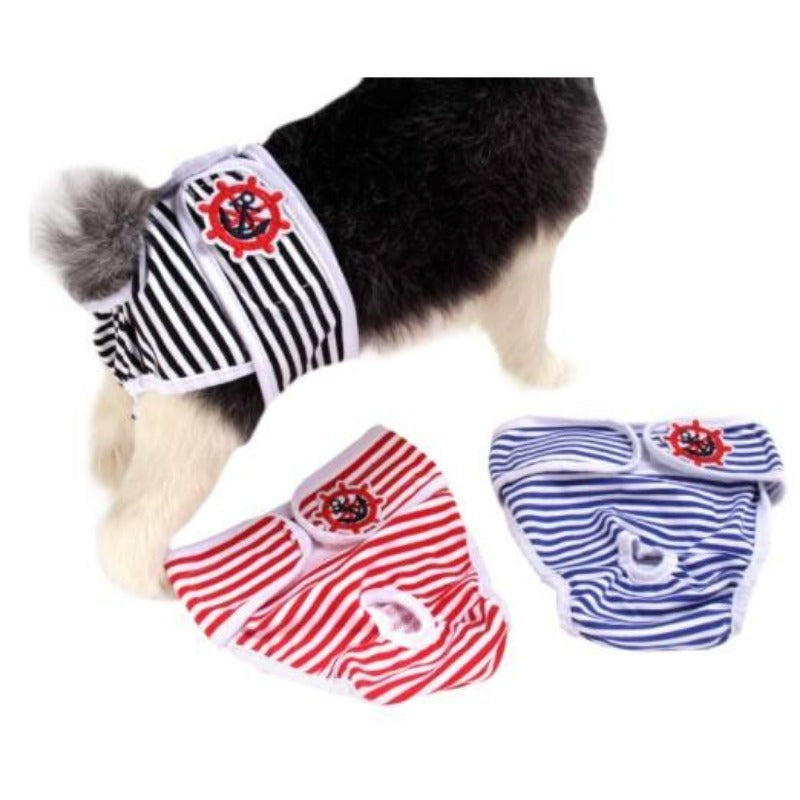 3 Pack Female Dog Diaper Pants Washable Reusable Sanitary Pants