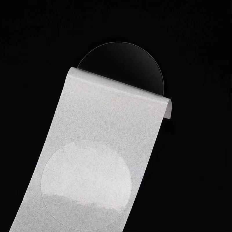 1000pcs 2roll Transparent Circular Self Adhesive Sticker Seal Label