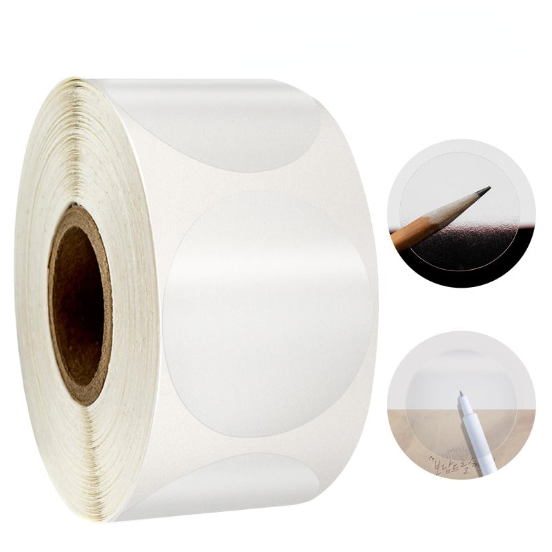 1000pcs 2roll Transparent Circular Self Adhesive Sticker Seal Label