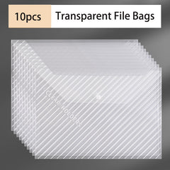 A4 Transparent Plastic Envelope File Bags