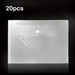 A4 Transparent Plastic Envelope File Bags