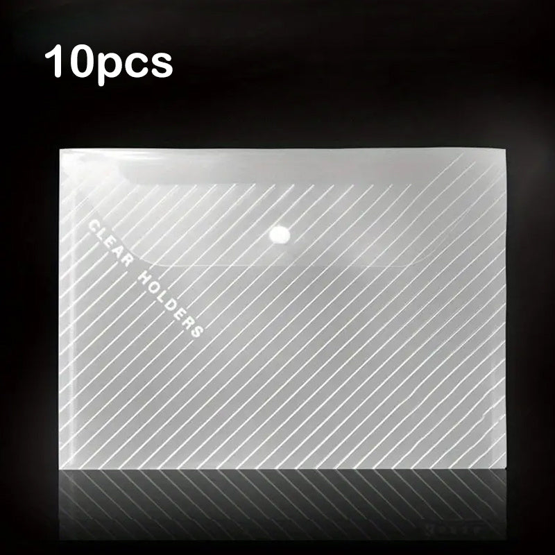 A4 Transparent Plastic Envelope File Bags