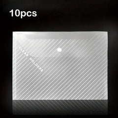 A4 Transparent Plastic Envelope File Bags