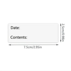 120pcs Removable Refrigerator Food Storage Paper Stickers Pantry Date Labels