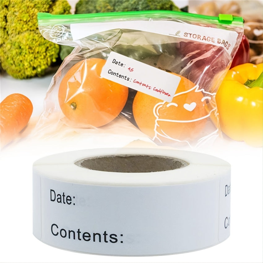 120pcs Removable Refrigerator Food Storage Paper Stickers Pantry Date Labels