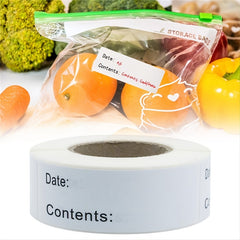 120pcs Removable Refrigerator Food Storage Paper Stickers Pantry Date Labels