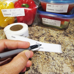 120pcs Removable Refrigerator Food Storage Paper Stickers Pantry Date Labels