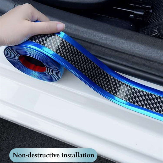 1pc Car Sticker Carbon Fiber DIY Door Sill Edge Guard Strip