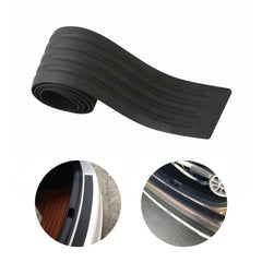 Car Sill Protection Strip Rear Bumper Sticker Rubber Trunk Door Cover