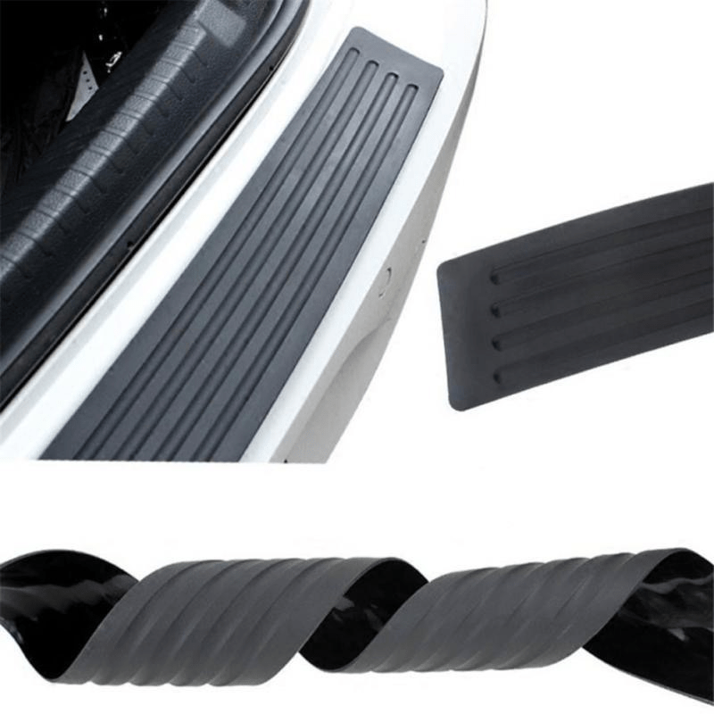 Car Sill Protection Strip Rear Bumper Sticker Rubber Trunk Door Cover