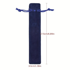 10pcs Plush Cloth Pen Bag Double Sided Velvet Pen Pouch
