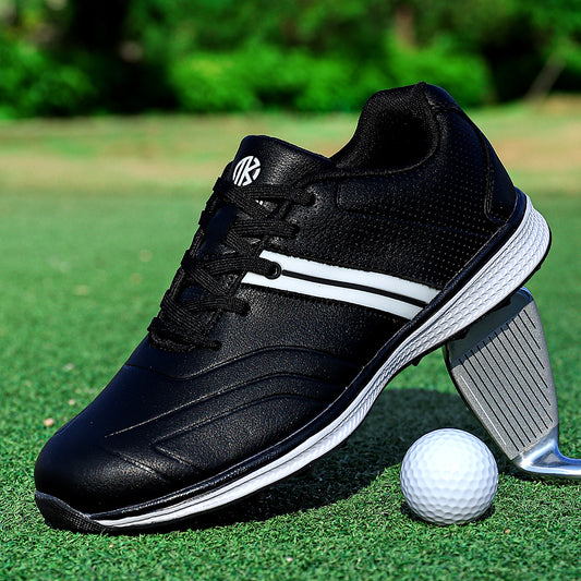 OiMKoi PLUS SIZE Men's Solid Non slip Golf Shoes Professional Shock Absorption