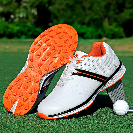 OiMKoi PLUS SIZE Men's Solid Non slip Golf Shoes Professional Shock Absorption