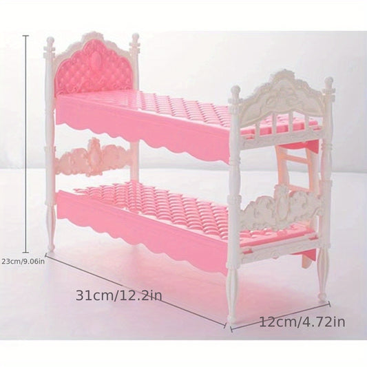Doll Double Bed Doll Accessories Cartoon Doll House Accessories