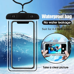 2pcs Nightlight Phone Waterproof Bag 6 inch Case