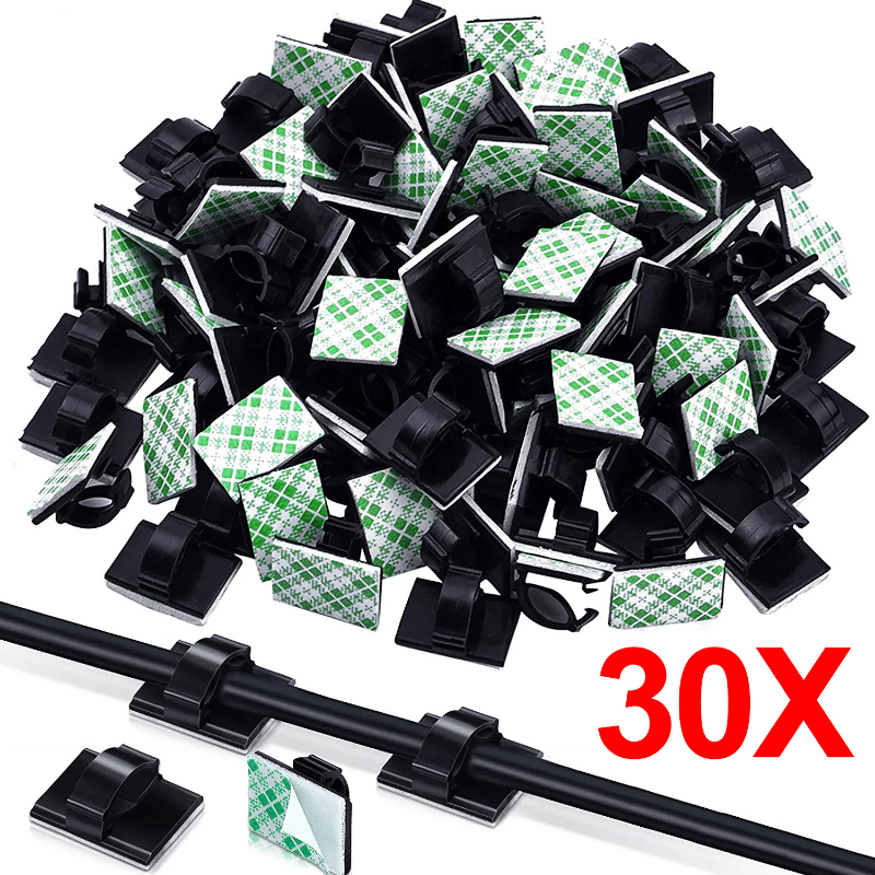 RV Desktop Cable Organizer Self-adhesive Wire Clip Punch