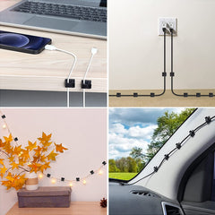 RV Desktop Cable Organizer Self-adhesive Wire Clip Punch