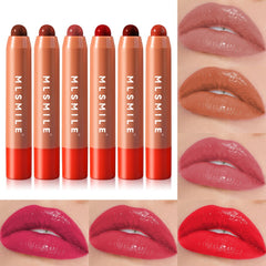 Rotating Lipstick Pen Waterproof Long Lasting Nude Lipstick