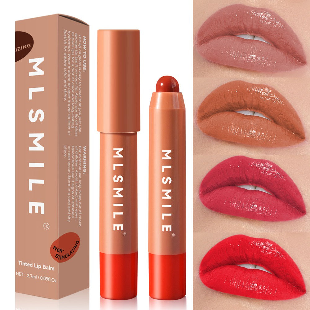 Rotating Lipstick Pen Waterproof Long Lasting Nude Lipstick