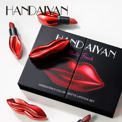 6 Pcs Set Waterproof Matte Lipstick Beauty Cosmetic