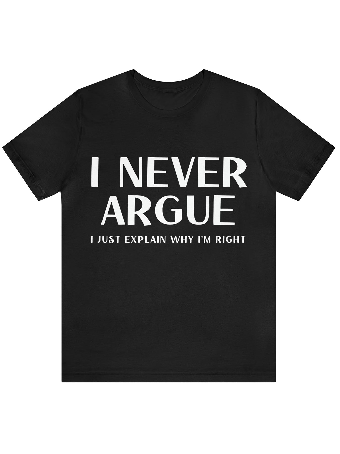 Men's Letter Print T shirt Crew Neck Tee