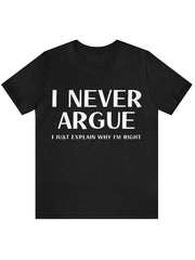 Men's Letter Print T shirt Crew Neck Tee