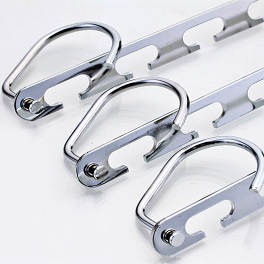6 Hole Magic Folding Clothes Hanger Stainless Steel Anti Slip Bracket