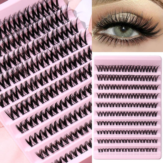 Cluster False Eyelashes Large Capacity Natural Thick Segmented False Eyelashes