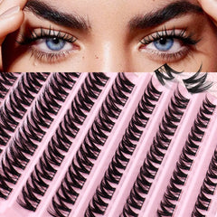 Cluster False Eyelashes Large Capacity Natural Thick Segmented False Eyelashes