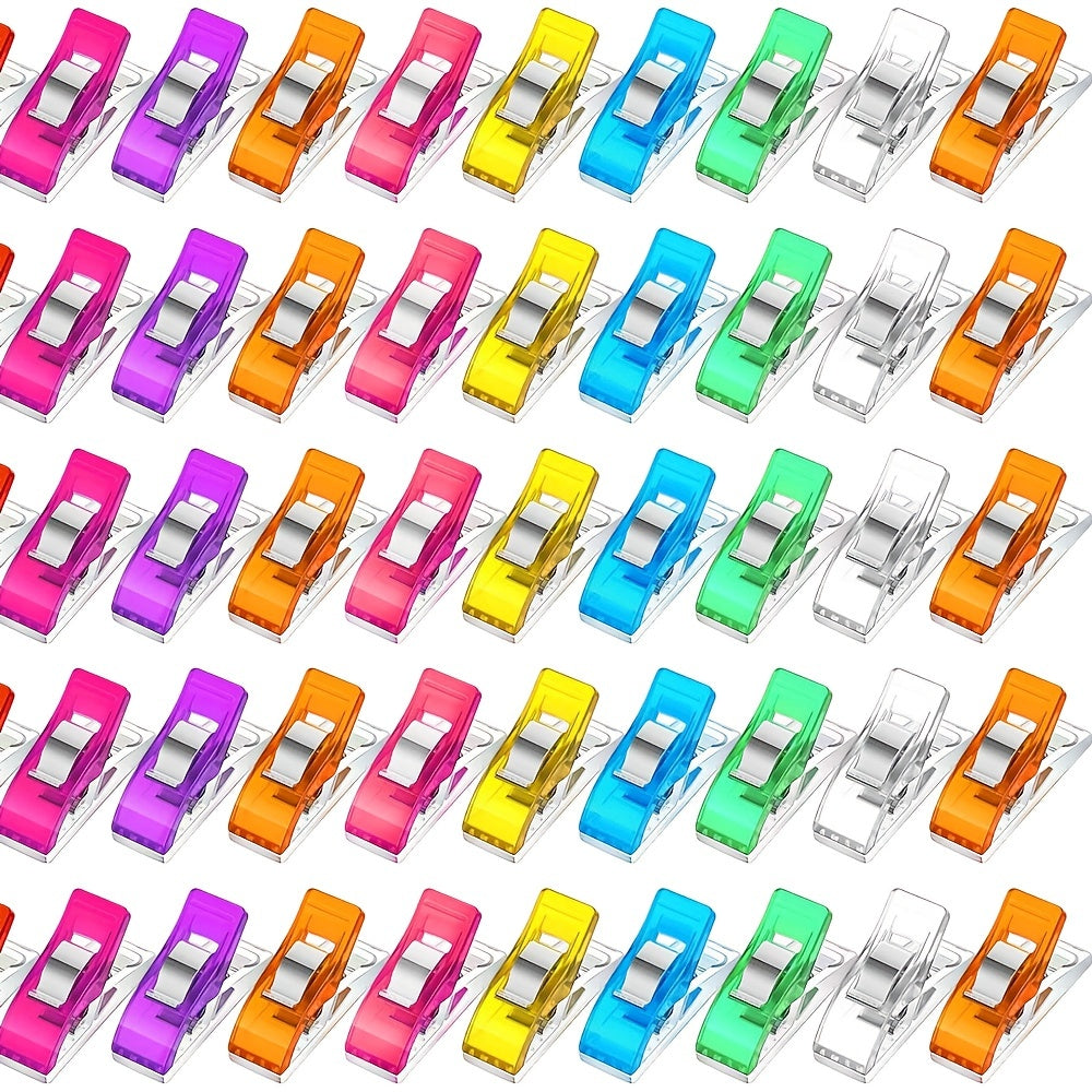 50pcs Colorful Sewing Clips Multipurpose Craft Clamps