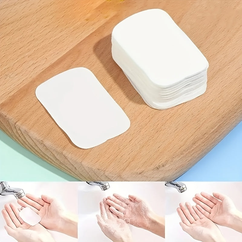 Portable Disposable Hand Washing Soap Mini Soap Sheets Camping