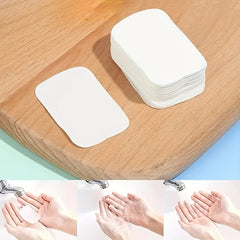 Portable Disposable Hand Washing Soap Mini Soap Sheets Camping